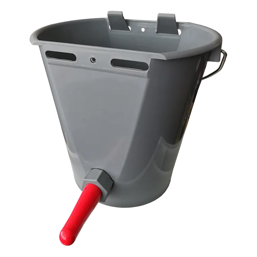 Calf bucket, 8 liters with no-leak nipple 1 Calf bucket, 8 liters with no-leak nipple