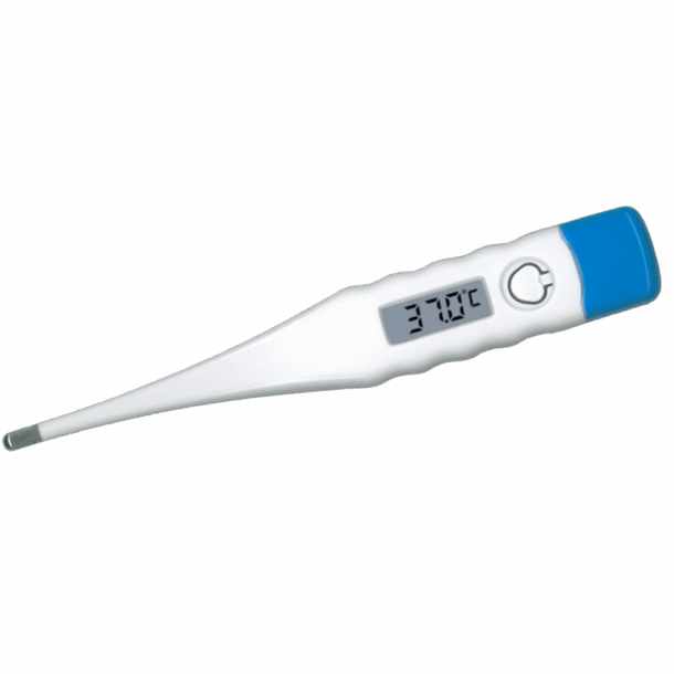 Rigid digital thermometer