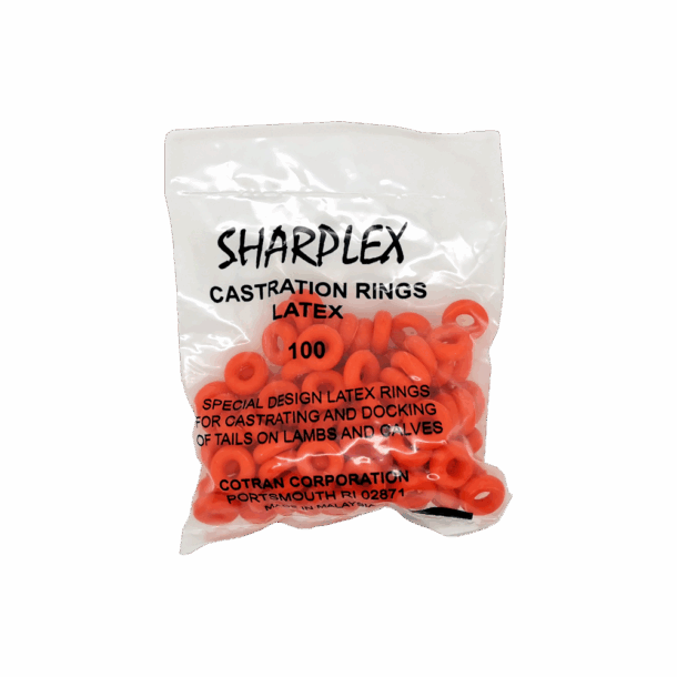 Sachet de 100 anneaux de castration